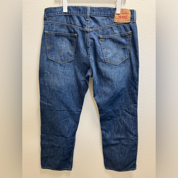 Levis 559 Relaxed Fit Straight Leg Distressed Cotton Blue Men's 36x32 - Picture 2 of 7